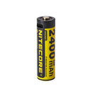 NITECORE NH2400 AA rechargeable Li-ion battery with 2400mAh capacity, 1.5V constant output, and a built-in USB-C port. No external charger required.