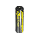 NITECORE NL1834R-C 18650 rechargeable Li-ion battery with 3400mAh capacity, 5A discharge, and a built-in Type-C charging port. No external charger required.