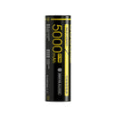 NITECORE NL2150HPi 21700 rechargeable Li-ion battery with 5000mAh capacity, 15A high-drain discharge, and built-in protection board for high-power flashlights.