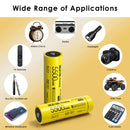 NITECORE NL2155 21700 battery applied in high-lumen flashlights, outdoor camping gear and survival equipment, providing stable 8A output in extreme environments.