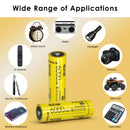 NITECORE NL2160 21700 battery applied in heavy-duty flashlights, outdoor camping gear and survival equipment, providing stable 8A output in extreme environments.