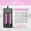 NITECORE UI2 compatible battery types – supports Li-ion 18650, 21700, 20700, 16340, 14500, and more.