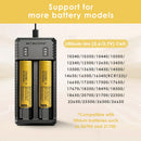 NITECORE UI2 compatible battery types – supports Li-ion 18650, 21700, 20700, 16340, 14500, and more.