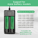 NITECORE UI2 compatible battery types – supports Li-ion 18650, 21700, 20700, 16340, 14500, and more.