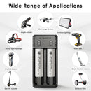 NITECORE UI2 charger and Molicel P26A flat top batteries powering an extreme high-power vape and flashlight.