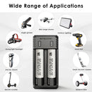 NITECORE UI2 charger and Molicel P28A flat top batteries powering an extreme high-power vape and flashlight.