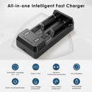 NITECORE UI2 safety protections – reverse polarity, overcharge, short-circuit, and thermal monitoring.