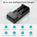 NITECORE UI2 safety protections – reverse polarity, overcharge, short-circuit, and thermal monitoring.