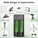 NITECORE UI2 charger and Sony VTC5 flat top batteries powering a vape and flashlight.