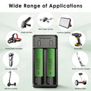 NITECORE UI2 charger and Sony VTC6 flat top batteries powering a long-run vape and flashlight.