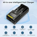 NITECORE UM2 safety protections – overcharge, reverse polarity, short-circuit, and thermal protection.