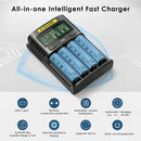 NITECORE UMS4 safety protections – 0V activation, reverse polarity, overcharge, short-circuit, and thermal monitoring.