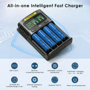 NITECORE UMS4 safety protections – 0V activation, reverse polarity, overcharge, short-circuit, and thermal monitoring.