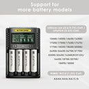 NITECORE UMS4 and UI1 compatible battery types – both support Li-ion, IMR, NiMH, NiCd – 18650, 21700, AA, AAA.