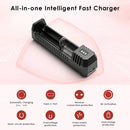NITECORE UMS4 and UI1 safety protections – reverse polarity, overcharge, short-circuit, and UMS4 adds 0V activation.