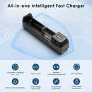 NITECORE UMS4 and UI1 safety protections – reverse polarity, overcharge, short-circuit, and UMS4 adds 0V activation.