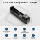 NITECORE UMS4 and UI1 safety protections – reverse polarity, overcharge, short-circuit, and UMS4 adds 0V activation.