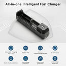 NITECORE UMS4 and UI1 safety protections – reverse polarity, overcharge, short-circuit, and UMS4 adds 0V activation.