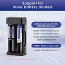 One Charger for 16340 14500 18350 18650 Batteries