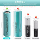 Unboxing OneAndes 21700 2-pack with two batteries, manual, and packaging