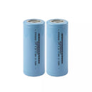 Two-pack OneAndes IFR26650 3600mAh 3.2V LiFePO4 flat top batteries in retail blister pack