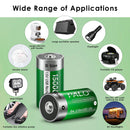 PALO 1.5V D size USB-C rechargeable battery applied to gas stoves, water heater igniters, flashlights, and emergency lighting devices.