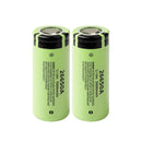 Panasonic 26650A 5000mAh 3.7V Industrial Li-ion Battery - 5A Discharge, 26-29mΩ Low IR, 5200mAh+ Real Capacity, 3 Top Types, 2-Pack.