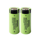 Panasonic 26650A 5000mAh 3.7V Industrial Li-ion Battery - 5A Discharge, 26-29mΩ Low IR, 5200mAh+ Real Capacity, 3 Top Types, 2-Pack.