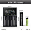 Panasonic NCR18650-B (65x18mm), VC4SL (150x100x35mm), MC1 (79x33x27mm) – full kit size specs.