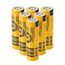 Panasonic IFR14500 3.2V 600mAh LiFePO4 flat top battery 6 pack