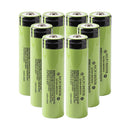 Panasonic NCR18650B rechargeable battery 3.7V 3400mAh 5A high capacity button top, 8 pieces, for LED flashlights, headlights, and cameras.