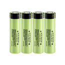 Panasonic NCR18650B rechargeable battery 3.7V 3400mAh 5A high capacity flat top, 4 pieces, for LED flashlights, headlights, cameras, and DIY battery packs.