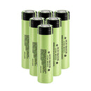 Panasonic NCR18650B rechargeable battery 3.7V 3400mAh 5A high capacity flat top, 6 pieces, for LED flashlights, headlights, cameras, and DIY battery packs.