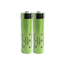 Panasonic NCR18650GA rechargeable battery 3450mAh 3.6V 10A high capacity button top, 2 pieces, for flashlights, e-bikes, and DIY battery packs.