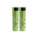 Panasonic NCR18650GA rechargeable battery 3450mAh 3.6V 10A high capacity flat top, 2 pieces, for flashlights, e-bikes, and DIY battery packs.