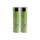 Panasonic NCR18650GA rechargeable battery 3450mAh 3.6V 10A high capacity nickel tab, 2 pieces, for flashlights, e-bikes, and DIY battery pack assembly.