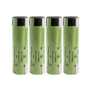 Panasonic NCR18650GA rechargeable battery 3450mAh 3.6V 10A high capacity nickel tab, 4 pieces, for flashlights, e-bikes, and DIY battery pack assembly.