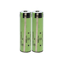 Panasonic NCR18650GA rechargeable battery 3450mAh 3.6V 10A high capacity protected with built-in protection circuit, 2 pieces, for flashlights, e-bikes, and DIY battery packs.