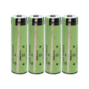 Panasonic NCR18650GA rechargeable battery 3450mAh 3.6V 10A high capacity protected with built-in protection circuit, 4 pieces, for flashlights, e-bikes, and DIY battery packs.