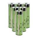 Panasonic NCR18650GA rechargeable battery 3450mAh 3.6V 10A high capacity protected with built-in protection circuit, 6 pieces, for flashlights, e-bikes, and DIY battery packs.