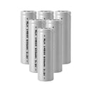 RLX 14500 rechargeable LiFePO4 battery 3.2V 600mAh flat top, 6 pack, with built-in 3-layer protection for solar garden lights and flashlights.