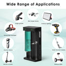 Samsung 20R batteries and XTAR MC2 charger in use – charging for power tools and tactical lights.