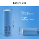 Premium dimension specifications for Samsung 21700 battery