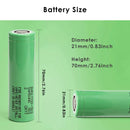 Genuine dimension specifications for Samsung 25S batteries