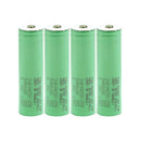 Samsung 25R INR18650-25R rechargeable battery 2500mAh 20A high drain button top, 4 pieces, for vape, power tools, and flashlights.