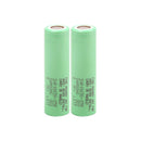 Samsung 25R INR18650-25R rechargeable battery 2500mAh 20A high drain flat top, 2 pieces, for vape, power tools, flashlights, and DIY battery packs.