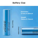 Dimension specifications for Samsung 2-pack battery pairing