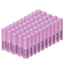 Samsung 30Q 18650 battery with Button Top terminal for spring-loaded devices. Please note: Button Top adds ~1-2mm length (approx. 66mm) compared to standard flat tops