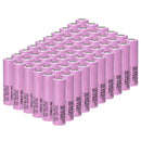 Samsung 30Q 18650 battery with Button Top terminal for spring-loaded devices. Please note: Button Top adds ~1-2mm length (approx. 66mm) compared to standard flat tops