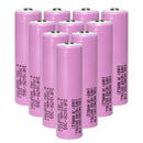 Genuine Samsung INR18650-30Q 3000mAh 3.7V 15A high-drain Li-ion battery 10-pack with Flat Top terminal (65mm). A+ grade, true capacity for power tools and DIY battery packs.